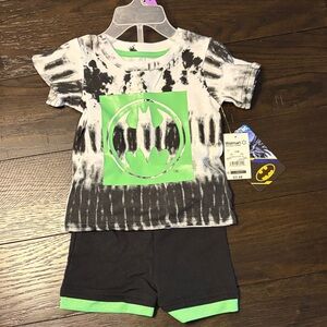 DC Comics Black and Green Kids Matching Set